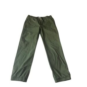 Old Navy Kids XXL (18 Husky) Green Cotton Blend Jogger Pants Drawstring